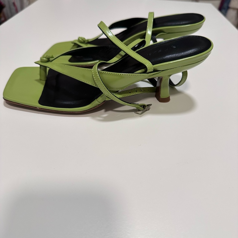 BY FAR Olive Green Strappy Sandals - Picture 2 of 5